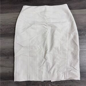 Express Cream Pencil Skirt